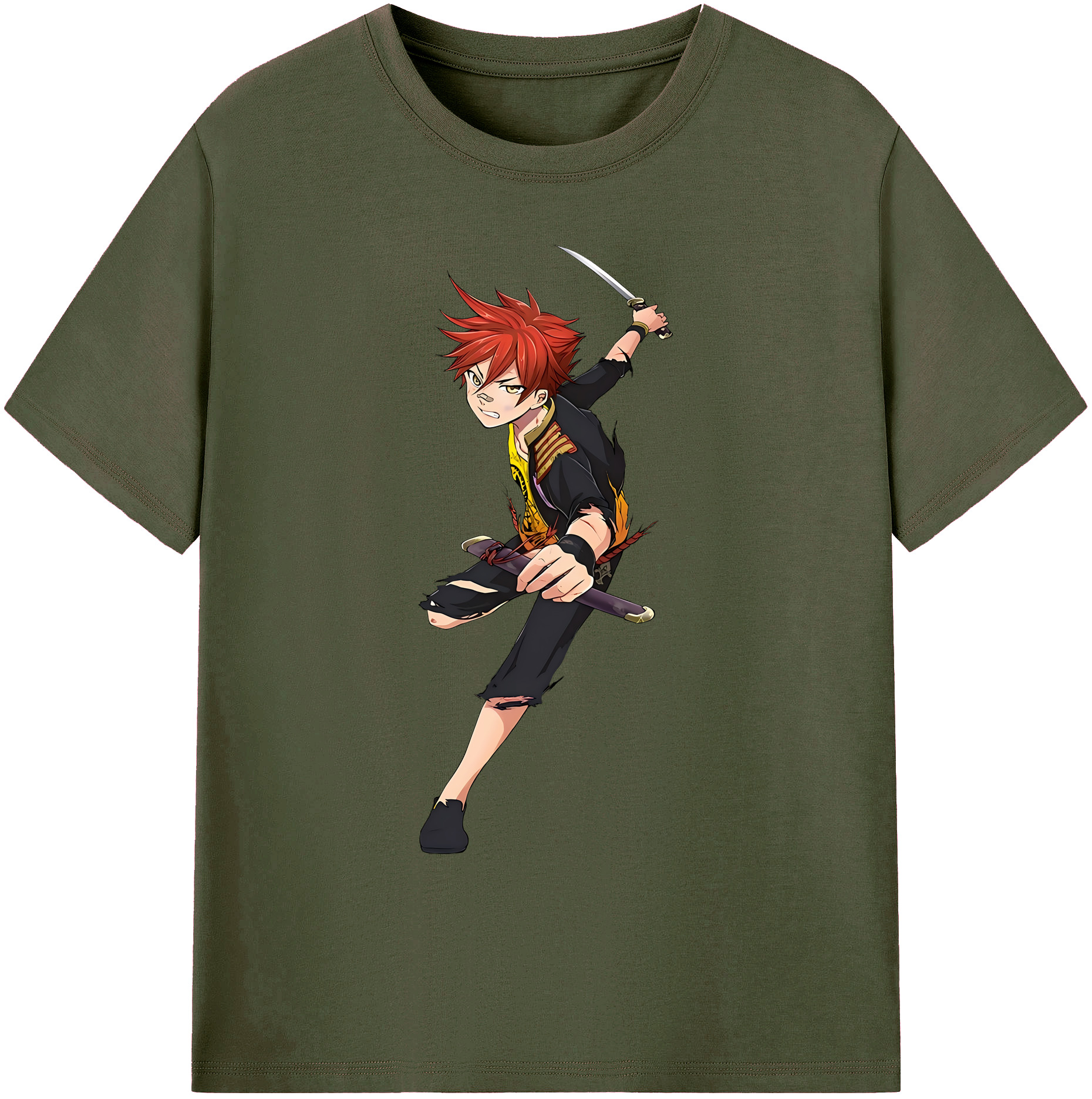 （画像用） 刀剣乱舞 Touken Ranbu 綿100％ メンズ半袖Tシャツ｜肌触りやわらか＆通気性